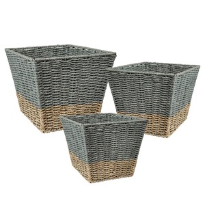 Seagrass Nesting <b>Baskets</b> Set of 3 Handmade <b>Storage</b> <b>Basket</b> Wholesale eco-friendly Made in Vietnam - Product Image 4