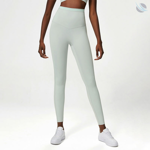 Nuevos Leggings Deportivos de Cintura Alta para Mujer, Sin Costuras, Sólidos, de Secado Rápido, Elásticos en Cuatro Direcciones, para Gimnasio y Fitness - Product Image 4