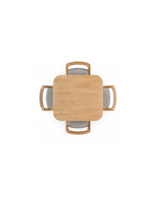 Trending Modern Solid Wood <b>Dining</b> Table <b>4</b> Seater Rectangle Mid Century Style Durable Stable Furniture <b>Set</b> for Home Restaurant - Product Image 6