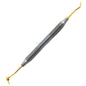 Instrumento Dental de Composite con Punta de Oro, Mango de Titanio Moleteado, Herramienta Restauradora Manual Ergonómica, Equipo Quirúrgico Clase I - Product Image 3