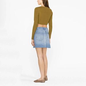 Jupe longue en jean décontractée pour femme, style Y2K, avec poches, taille haute, boutonnée, prête à être expédiée – Nouvelle collection mode - Product Image 2