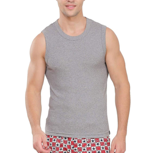 Débardeur de musculation respirant en tricot personnalisé pour hommes, sans manches, uni, pour la gym et le fitness - Product Image 1