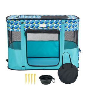 <b>Foldable</b> Pet Playpen 32FT X 24FT X 22FT Portable <b>Dog</b> <b>Crate</b> Kennel Waterproof 600D Oxford - Product Image 1