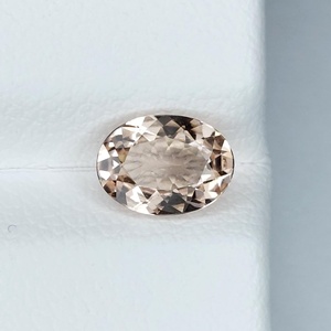 Morganite naturelle pêche, taille ovale, pierre précieuse lâche, qualité excellente, rare, rose, certifiée par un tiers, pour la fabrication de bijoux, bague, pendentif - Product Image 4