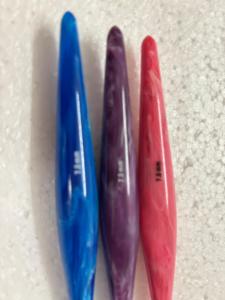 เข็มโครเชต์ไม้ลายหินอ่อน น้ำหนักเบา ขนาด 2 มม.-10 มม. จับถนัดมือ เหมาะสำหรับงานถักไหมพรม DIY - Product Image 3