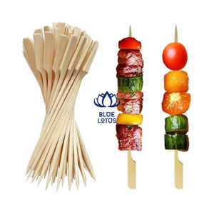 Nouvelles brochettes en bambou écologiques, résistantes à la chaleur, lisses et pointues, pour grillades, kebab, barbecue et service alimentaire - Product Image 1
