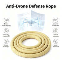 Corde de capture légère en para-aramide pour drones, ligne tressée résistante à l'abrasion pour systèmes de sécurité d'interception de drones