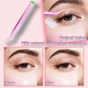 Pinces à cils en acier inoxydable de qualité supérieure, pointues, ultra-précises, anti-magnétiques - Product Image 2