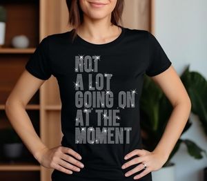 Camiseta Moderna Vintage 100% Algodón Jersey para Mujer, Transpirable, con Estampado Gráfico de Letras, Cuello Redondo, Letras con Pedrería - Product Image 3