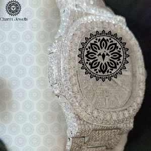 Montre de luxe Charm Jewels en acier inoxydable, cadran rond de 38 mm, cristal saphir, mouvement à quartz, design tendance pour femmes - Product Image 1
