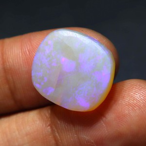 Opale naturelle australienne 14 carats, pierre précieuse solide de Coober Pedy, de haute qualité, feu bleu, faite à la main pour la fabrication de bijoux - Product Image 3