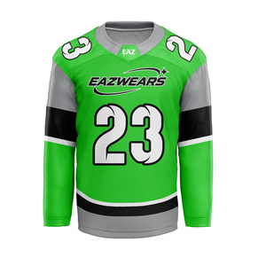 Maillot de hockey sur glace personnalisé, sublimation, t-shirt de sport d'équipe pour hommes, tissu respirant à séchage rapide, uniforme de club personnalisé, vente en gros - Product Image 5