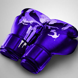 Guantes de Boxeo Deportivos de Piel Sintética para Niños y Adultos, Transpirables, con Estampado Personalizado de Dibujos Animados en Diferentes Colores, para Entrenamiento Profesional de Combate - Product Image 2
