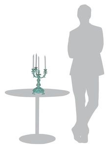 Vintage 4 Arm Metal Candelabra Antique Candle Holder Decorative <b>Table</b> Centerpiece for Home Wedding Decor - Product Image 2