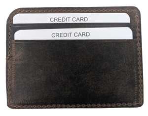 Durable Leather Credit Card <b>Holder</b> Slim and Compact <b>Wallet</b> with Lightweight Portable Design for Easy Carry - Product Image 3
