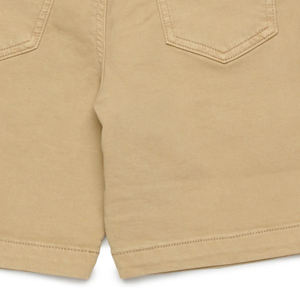 Shorts pour garçons avec logo personnalisable et surpiqûres contrastées / Fabriqués en coton extensible pour un ajustement confortable et décontracté - Product Image 6