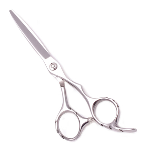 Ciseaux de barbier personnalisés avec logo, lames affûtées, ciseaux de coupe de cheveux pour stylistes, vente en gros de ciseaux de coiffure en acier inoxydable - Product Image 1