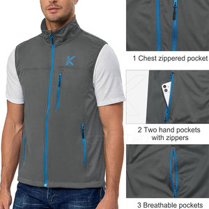 Gilet en jean softshell pour homme - Vêtement d'extérieur respirant et écologique de haute qualité avec tissu durable et design confortable - Product Image 3
