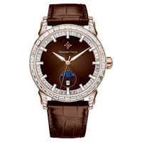 Montre automatique pour hommes, boucle ronde en acier inoxydable, saphir Alexander Ferros 9081R-08, mode, résistante à l'eau, 40mm, cuir
