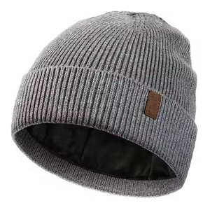 Wholesale Personalized Adult Winter <b>Beanies</b> OEM Custom Logo Wool Blend Fisherman Knit Ribbed Cuff Breathable <b>Waterproof</b> Daily - Product Image 3