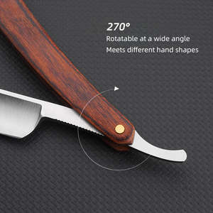 Navaja de Afeitar Plegable Profesional ANAAIF para Hombre, de Acero Inoxidable, Portátil, Ecológica y Ligera, Herramientas de Afeitado para Barbería - Product Image 5