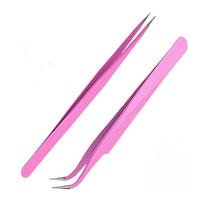 Pinzas Profesionales Duraderas y Reutilizables de Acero Inoxidable para Pestañas, Diseño de Punta Puntiaguda, Diferentes Funciones, Personalizadas - Product Image 1