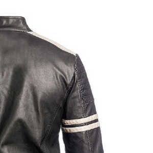Motorbike Stylish Leather Jacket for Men Custom Color 100% Leather Men's Winter Jacket Custom Slim Leather Jackets for Riders - Product Image 4