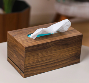 Classic <b>Square</b> Wooden Tissue Box Best Quality Countertop Pad for <b>Kitchen</b> <b>Tables</b> and Counters Accessories At Nice Price - Product Image 3