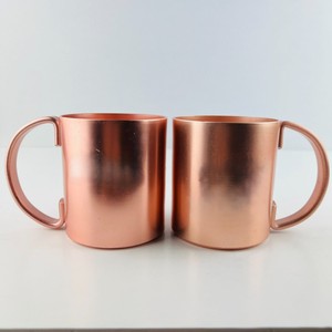 Ensemble de deux tasses en cuivre, ensemble de vaisselle en cuivre fait main pour le café, le thé et les cocktails, ensemble de tasses en cuivre de qualité supérieure avec poignées - Product Image 4