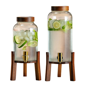 Distributeur de boissons en verre à haute teneur en borosilicate de 1 gallon - Product Image 1