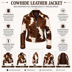 Veste de motard en cuir véritable pour homme, motif en cuir de vache, col rabattu, fermeture éclair, coupe classique, hiver, décontractée - Product Image 6