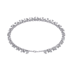 กำไลข้อมือเพชรทรงฮาโล ทองคำขาว 10k 14k เพชรทรงกลมเพาะเลี้ยงในห้องปฏิบัติการ |   เครื่องประดับเพชรดีไซน์วินเทจสไตล์ชาติพันธุ์สำหรับผู้หญิง - Product Image 2