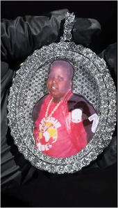 จี้เพชรโมอิสรูปที่กำหนดเองสไตล์3D สำหรับผู้ทดสอบรูปถ่ายจี้เงินแท้925จี้อัญมณีประกาย - Product Image 5