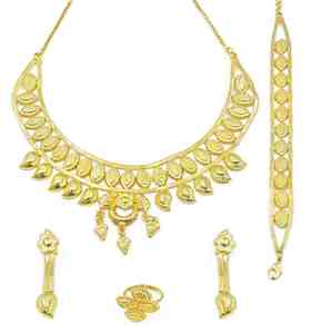 Wholesale 14K/18K/24K Micron Gold Plated European Style Wedding Party <b>Jewelry</b> <b>Set</b> Traditional France Design <b>Bridal</b> Fashion - Product Image 2