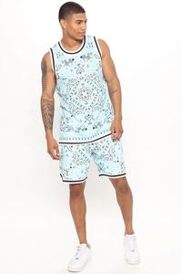 MEERA IMPEX Men's Premium Sleeveless Summer Tank <b>Top</b> and Matching Shorts 100% Polyester Quick Dry Casual Outfit - Product Image 6