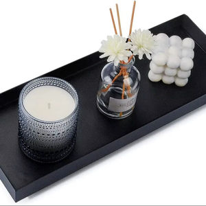 Bandeja Decorativa Cuadrada Moderna de Acero Inoxidable Pulido para Mesa de Centro, Escritorio, Baño, Organizador de Tocador con Almacenamiento de Cubiertos - Product Image 1