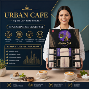 Juego de Vajilla de Lujo de 9 Piezas en Caja de Regalo con Platos y Tazones Estampados, Vajilla Elegante para Regalos Festivos y Uso Diario - Product Image 3