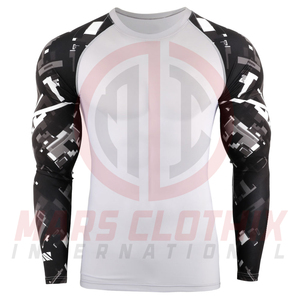 Full Sleeve High Quality Spandex Polyester MMA Rash Guard <b>for</b> <b>Men</b> Custom Printed Bjj Fashion <b>Men</b> Rash Guard - Product Image 2