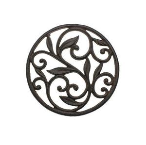 Sous-plat en métal en forme de feuille, en aluminium, finition antique argentée, résistant à la chaleur, support pour plats chauds, en promotion - Product Image 6