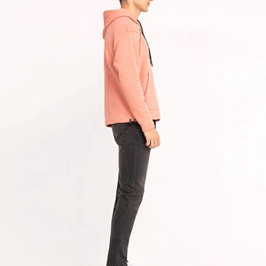 เสื้อฮู้ดดี้ผู้ชายผ้าฝ้าย 100% น้ำหนักเบา ดีไซน์ทันสมัย สำหรับฤดูหนาว คุณภาพสูง ลายเรียบ สไตล์สตรีทแวร์ลำลอง - Product Image 3