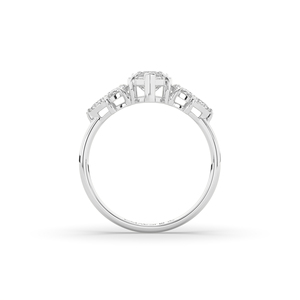 Bague de luxe en or 14 carats avec diamant de laboratoire taille marquise brillant de 2,18 carats, style unique, légère, en or 10 carats, bijou raffiné, cadeau - Product Image 2