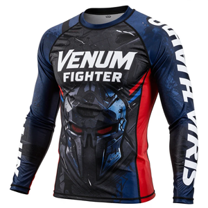 Rashguard de Alta Calidad Personalizable para Luchadores de MMA, Diseño en Spandex/Poliéster, Transpirable y Ecológico, Marca Venum - Product Image 1