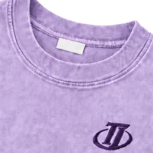 เสื้อยืดคอตตอน 100% ทรงปกติ สีวินเทจแบบซักพิเศษ พิมพ์ลายโลโก้ด้านหน้าด้วยเทคนิคซิลค์สกรีน สำหรับทุกเพศ เป็นมิตรต่อสิ่งแวดล้อม แห้งเร็ว - Product Image 4