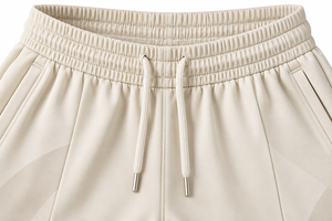 Conjunto Deportivo Casual para Mujer, Chaqueta con Cierre y Pantalones Anchos Color Crema - Product Image 3
