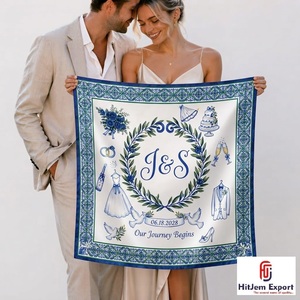 Pañuelo Cuadrado Moderno con Estampado Personalizado, Tipo Seda, para la Cabeza, Chal, Marca Privada, Fabricante y Proveedor Textil OEM ODM - Product Image 6
