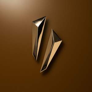 Poignée de luxe artisanale en laiton massif, design moderne et contemporain, à levier - Product Image 1