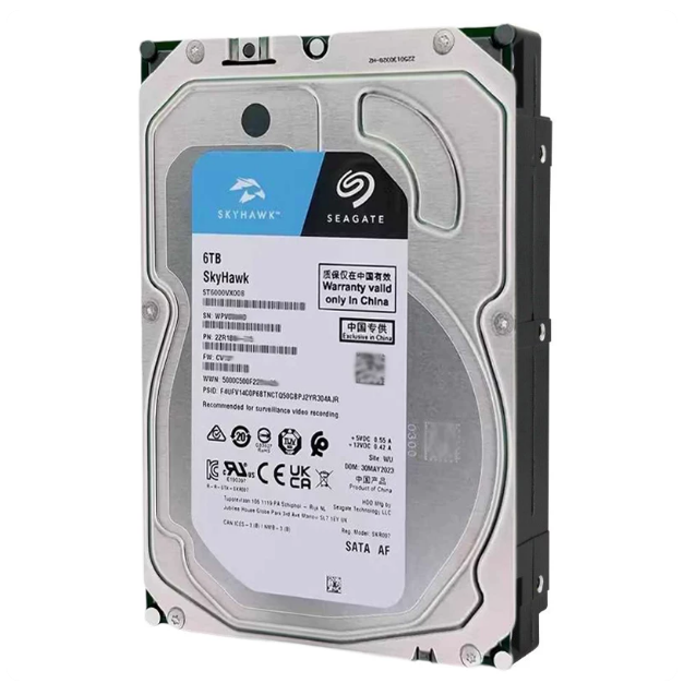 ST8000VX009 ST6000VX008 Original NEW for Seagate SkyHawk 8TB 6TB 3.5 Inch SATA 256MB Cache CMR Internal Hard Drive