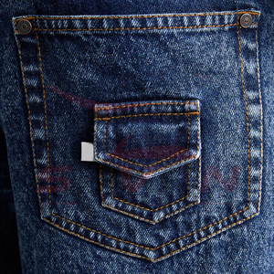 Shorts en jean amples pour hommes avec logo personnalisé, en denim premium, coupe décontractée, style streetwear, vente en gros - Product Image 6
