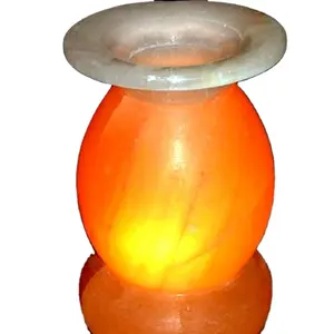 Accurate Size and Butiful color 100% Crystal Aroma Salt Lamps With Curved Base Available at Wholesale Price Direct from Factory