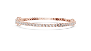 Pulsera de Lujo Ovalada en Oro Rosa con Halo de Circonitas Cúbicas para Mujer, Estilo Diamante, Regalo de Joyería Nupcial para Aniversario de Bodas - Product Image 4